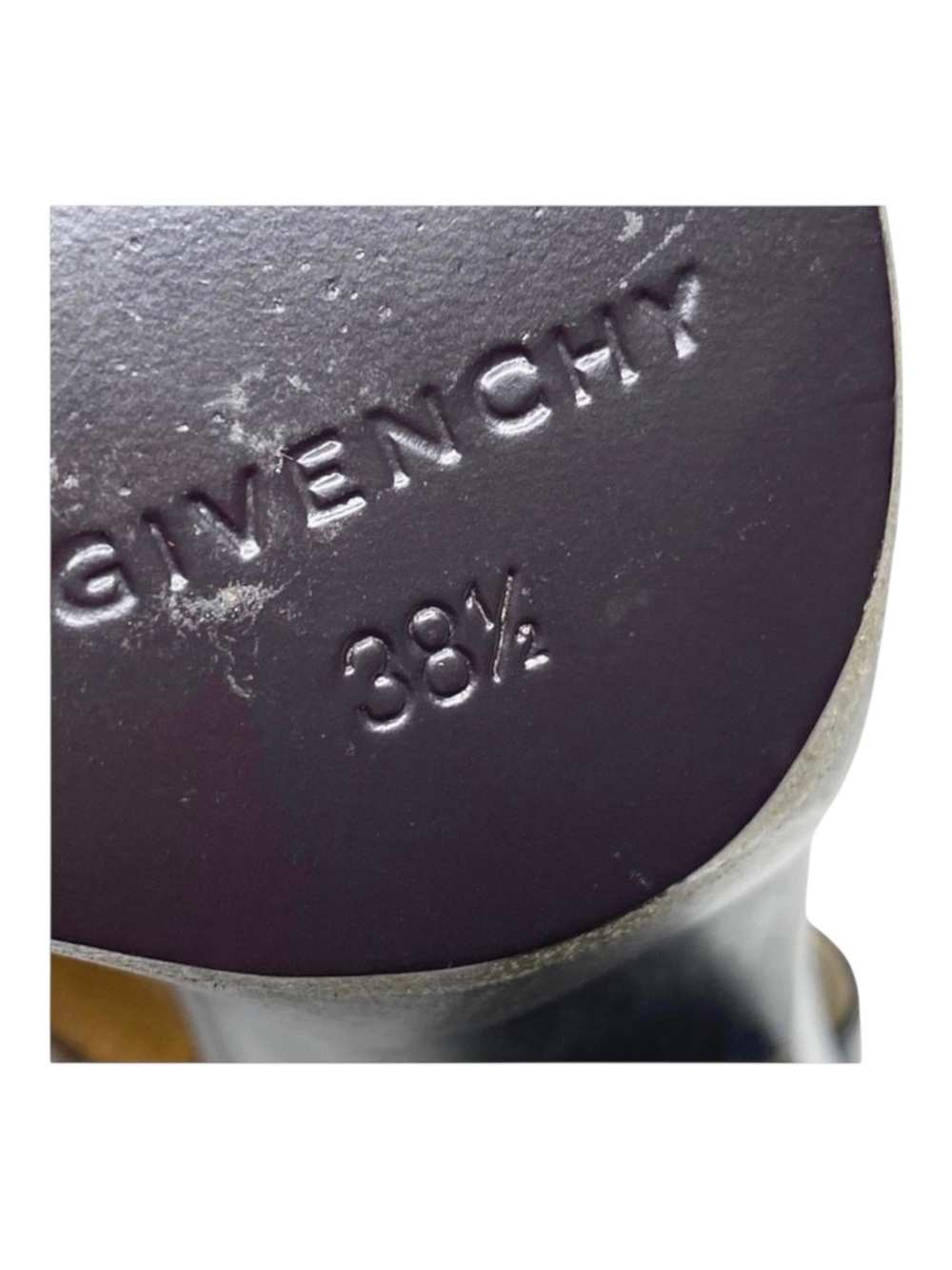 new Givenchy ༄ Cross Strap Wood Platform Sandals ༄ Black Leather ༄ 38.5 EU 8M ༄ - Picture 13 of 16